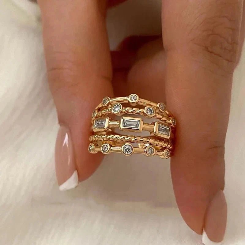 Anel Savana Banhado a Ouro 18K - Direct Ofertas