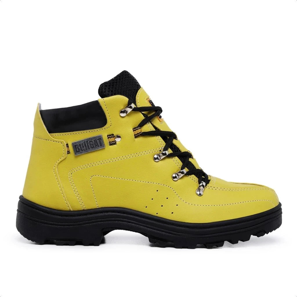 Bota Coturno Bullgat Cano Médio Bota Coturno Bullgat PS1 Direct Ofertas Amarelo 38