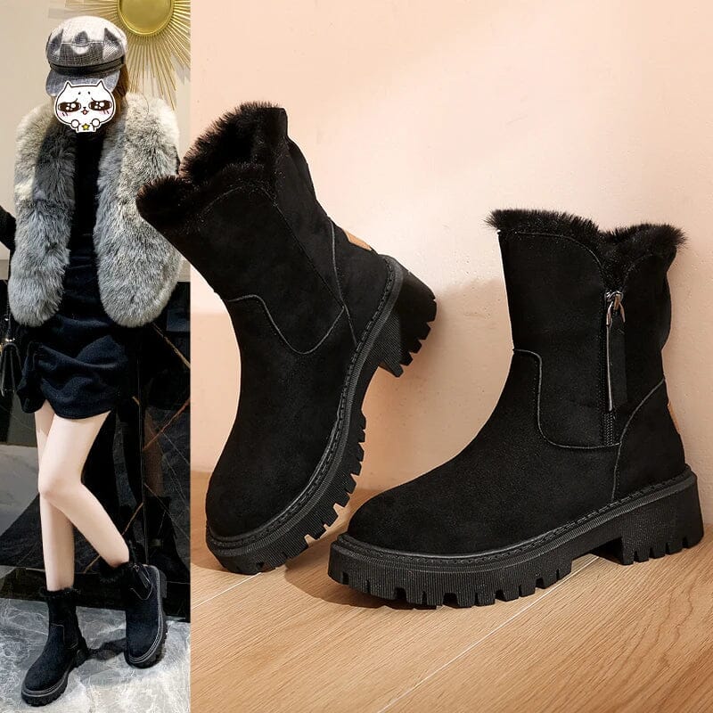 Bota Feminina Camurça Conforto - Direct Ofertas