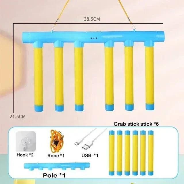 Brinquedo de treinamento de Reação e Reflexo Diversão Garantida® Brinquedo de treinamento de Reação P6 Direct Ofertas Azul/ Amarelo