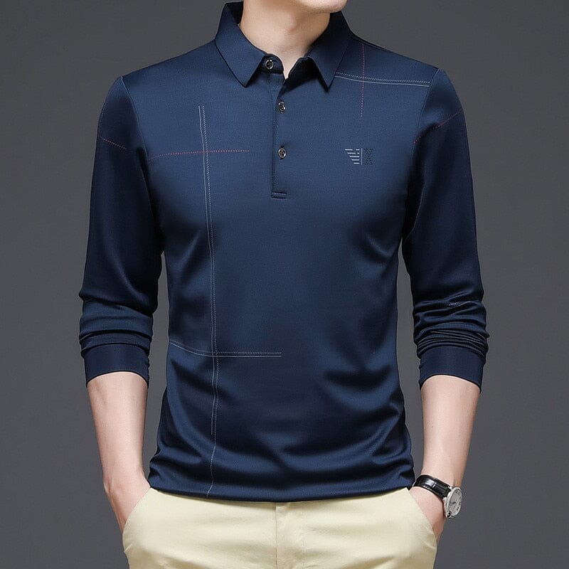 Camisa Comprida Polo Autum Com Manga E Gola Design Único Original  - Direct Ofertas