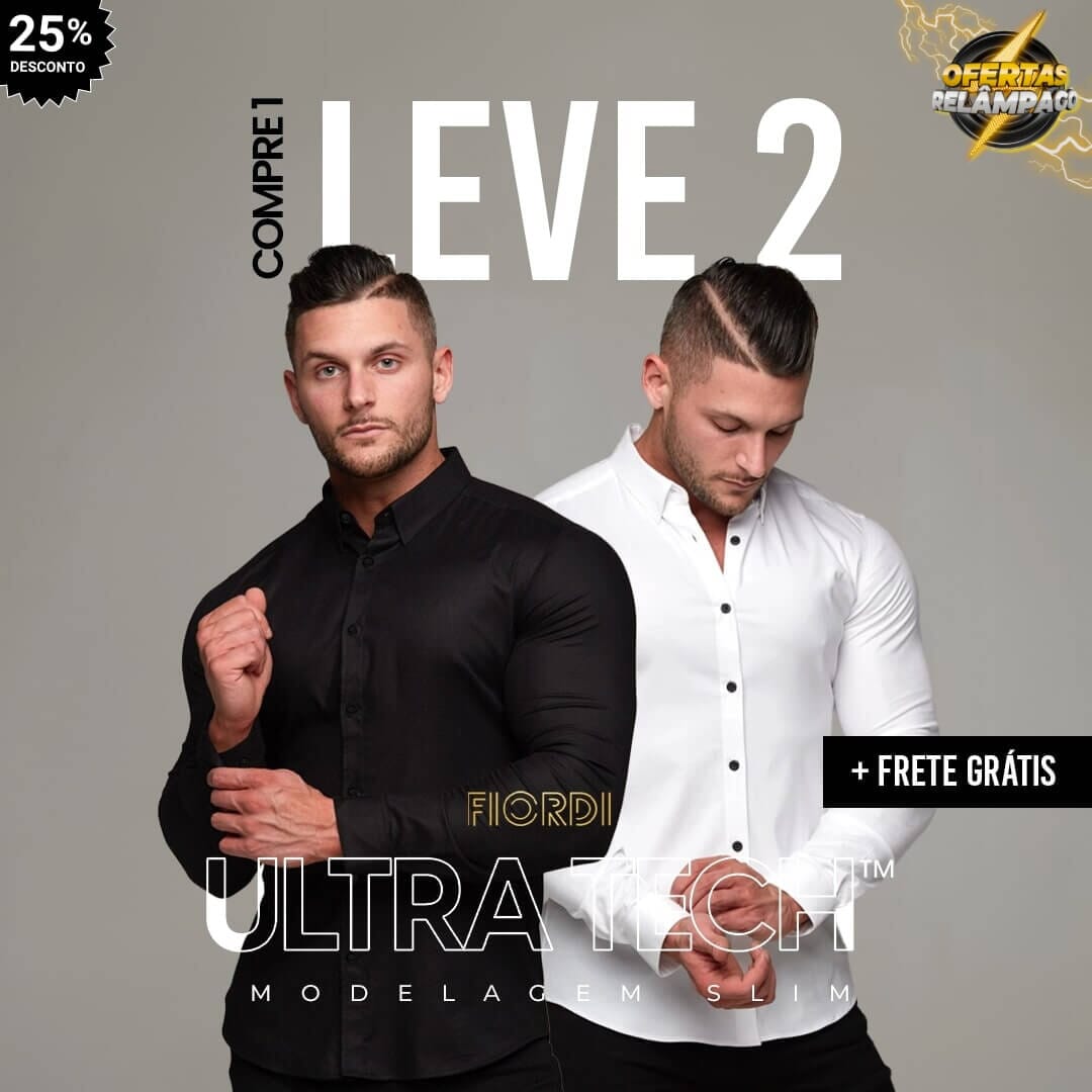 Camisa Social - Ultra Tech™ (COMPRE 1 & LEVE 2) - Direct Ofertas