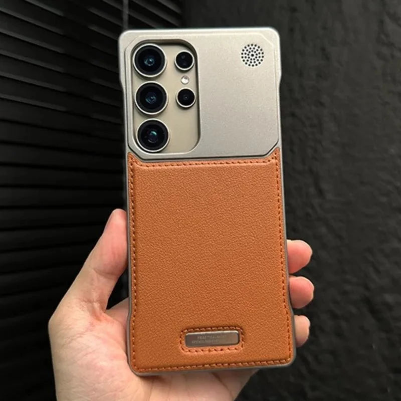 Case Samsung Minimalista em Couro Anti Impacto Case Samsung Minimalista em Couro P14 Direct Ofertas