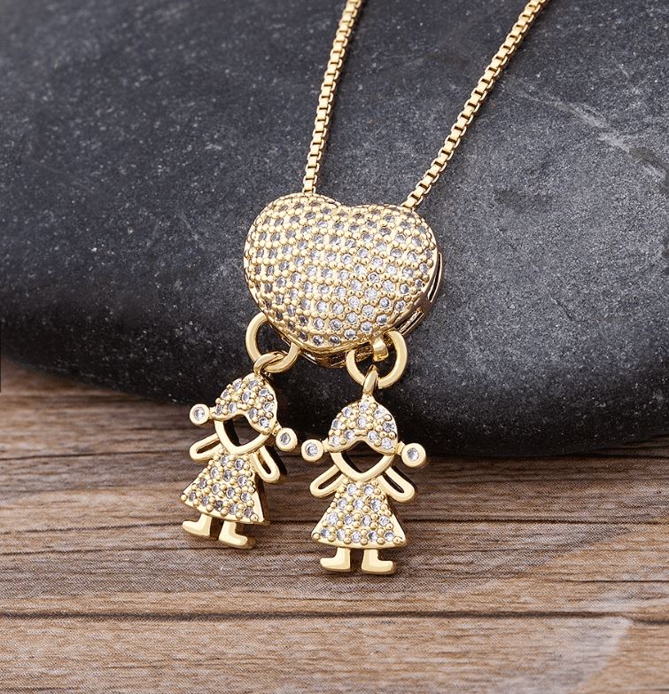Colar Amor de Mãe Banhado a Ouro 18k - Direct Ofertas