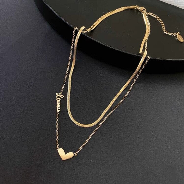 Colar Feminino Duplo Amor - Direct Ofertas