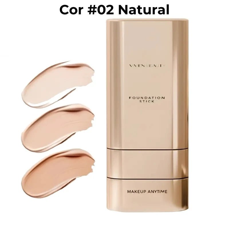 Corretivo Base Stick Coreano 2 em 1 – Cobertura Perfeita 100% Natural - Direct Ofertas
