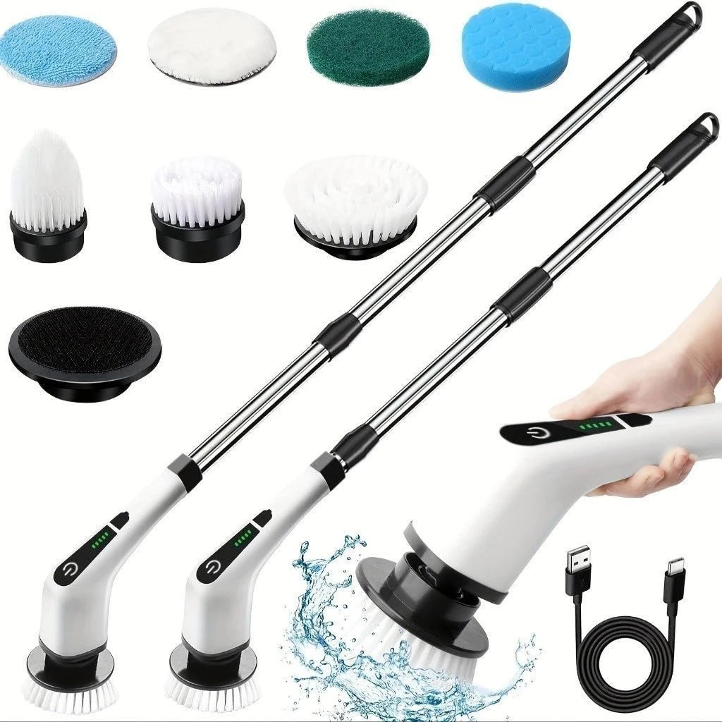 Escova de Limpeza Ajustável Recarregável 9 em 1 / 7 em 1 Escova de Limpeza Ajustável PS1 Direct Ofertas