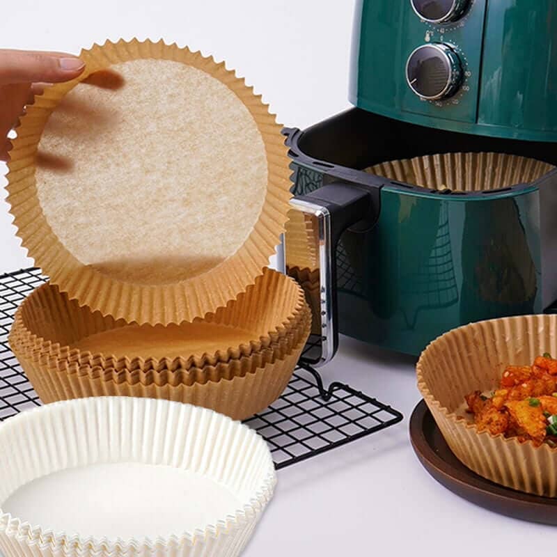 Forro de Papel Protetor Antiaderente para Air Fryer - Direct Ofertas