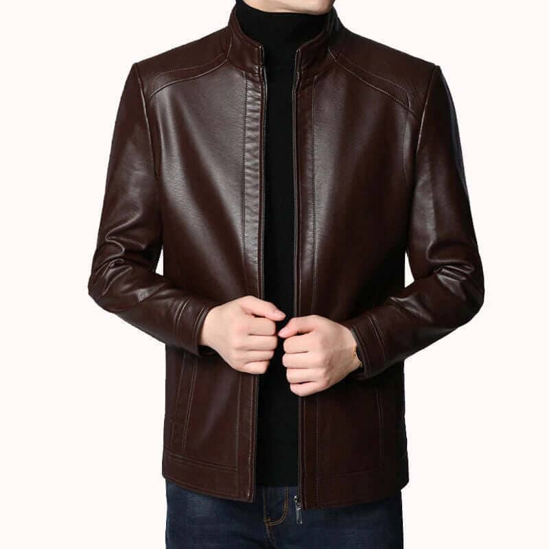 Jaqueta Masculina de Couro Michigan Elegante - Direct Ofertas