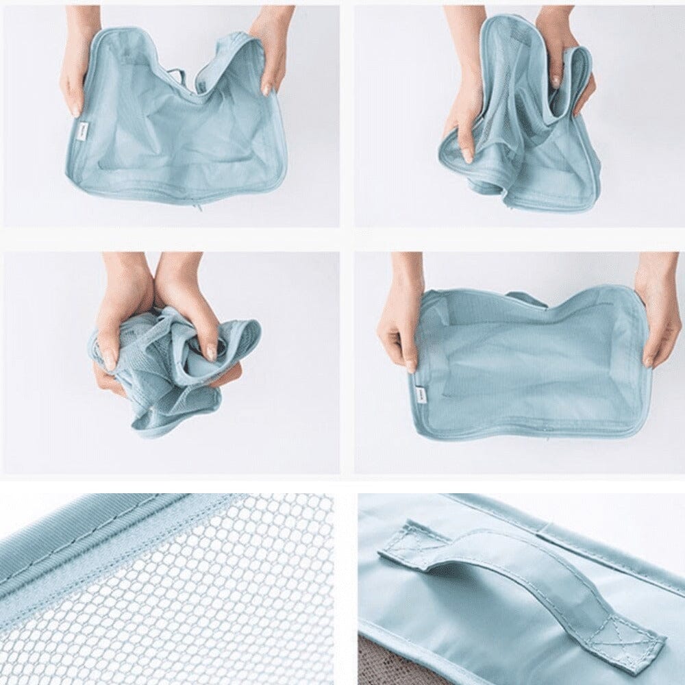 Kit 7 Bolsas Organizadoras Para Mala de Viagem STORAGE BAG - PAGUE 4 LEVE 7 - Direct Ofertas