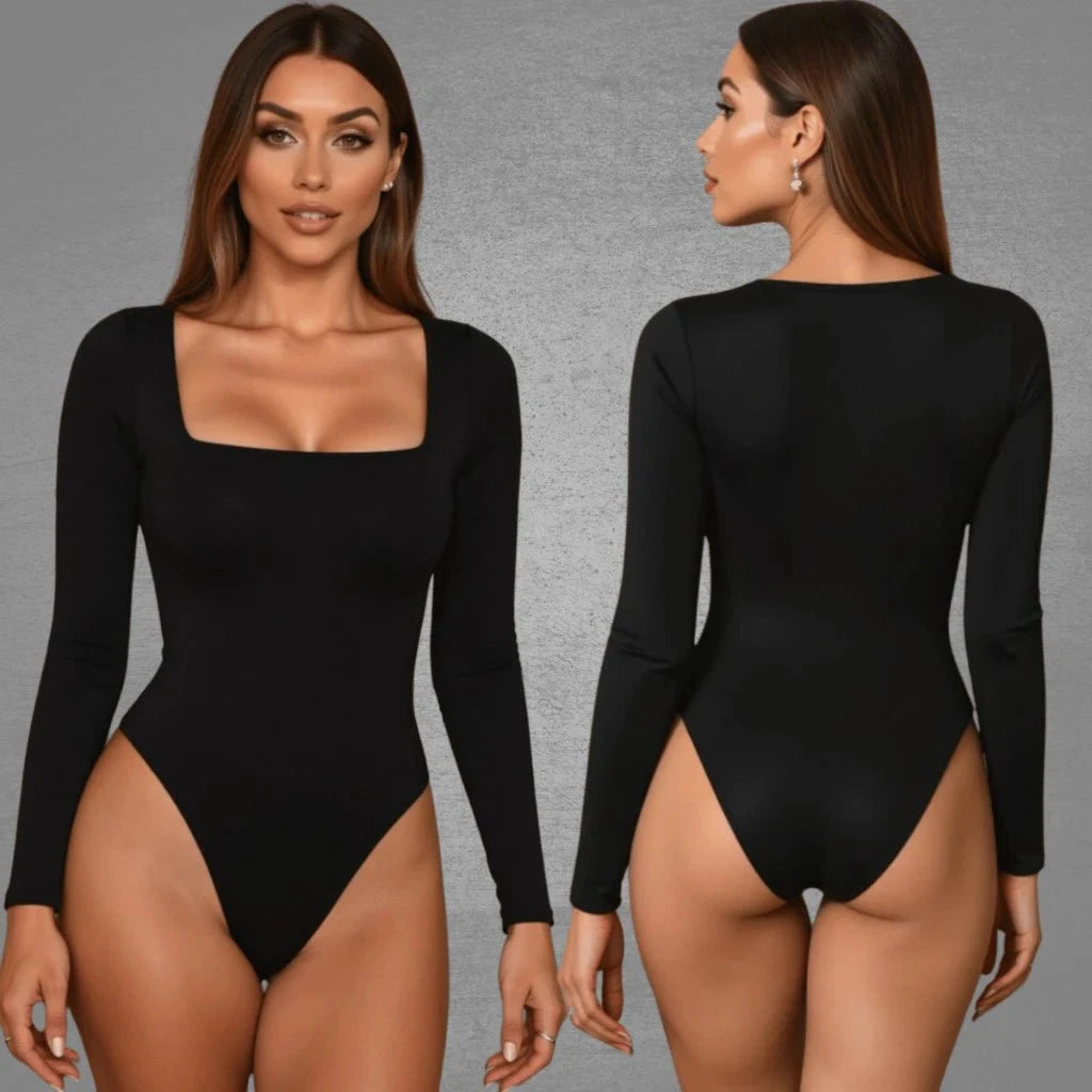 Kit com 2 Bodys Femininos Manga Longa Kit com 2 Bodys PS1 Direct Ofertas PRETO PRETO TAM UNICO 36 a 42