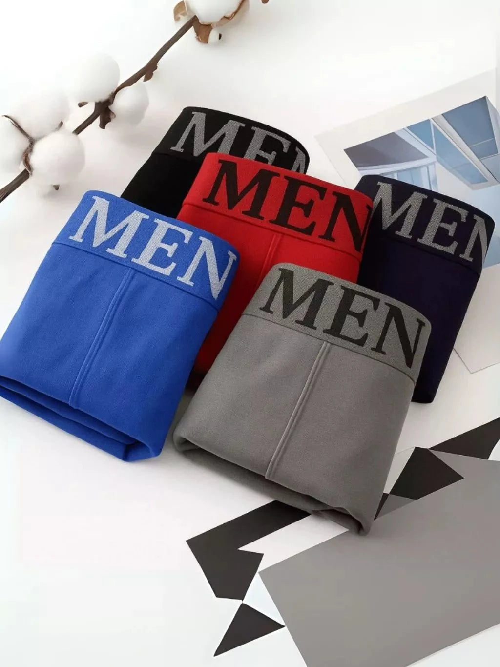 Kit de Cuecas Boxer Masculina Sem Costura Kit de Cuecas Boxer Masculina PS1 Direct Ofertas