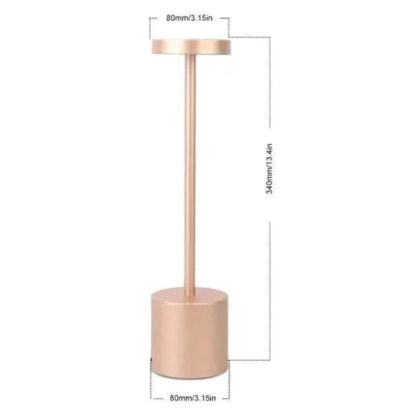 Luminária de Led Mendoza com Acendimento ao toque - Cazehn Luminária de Led Mendoza P6 Direct Ofertas Ouro Rose