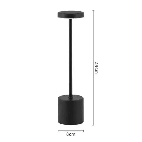 Luminária de Led Mendoza com Acendimento ao toque - Cazehn Luminária de Led Mendoza P6 Direct Ofertas Preto