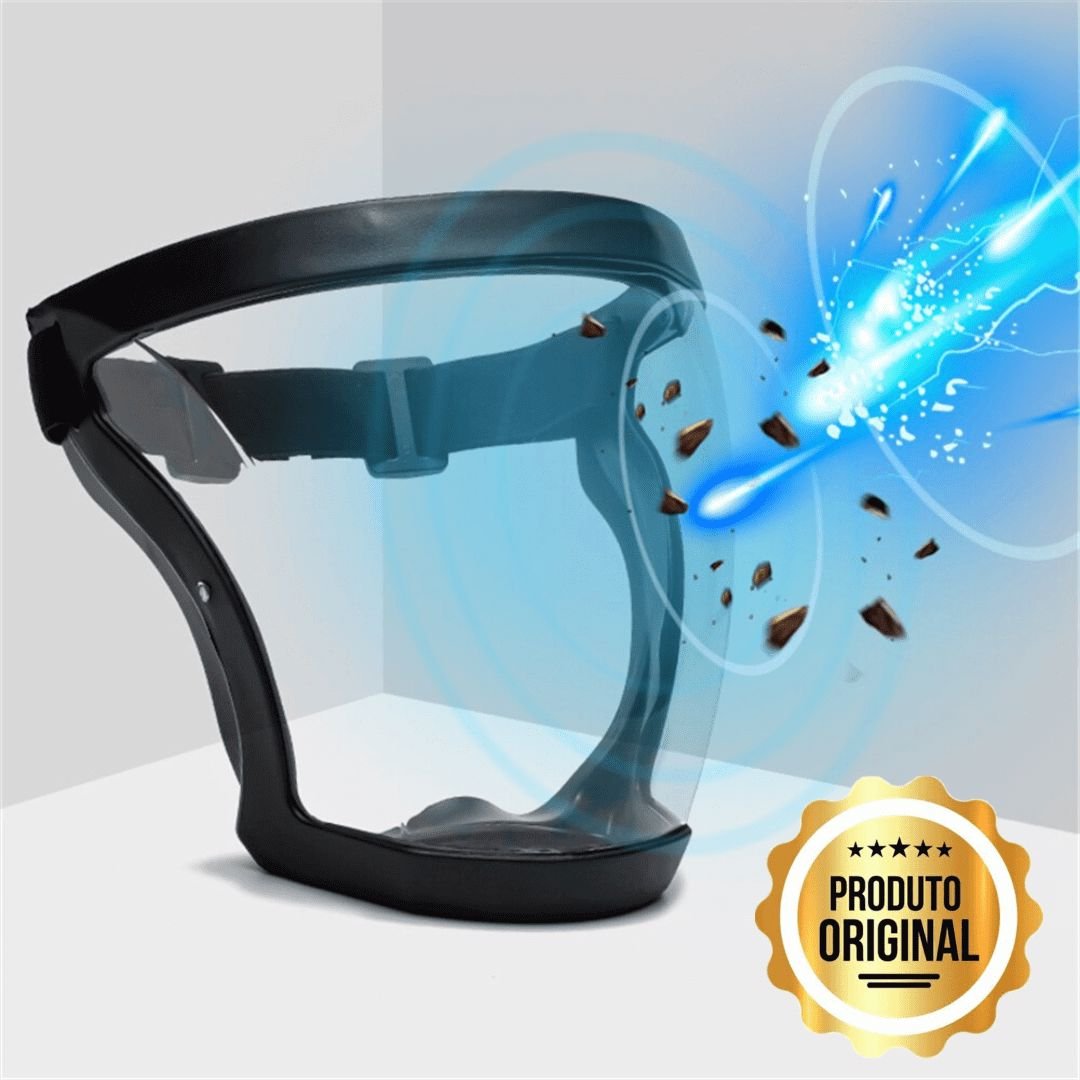Máscara de Proteção Indestrutível Anti Embaçante Face Shield - Direct Ofertas