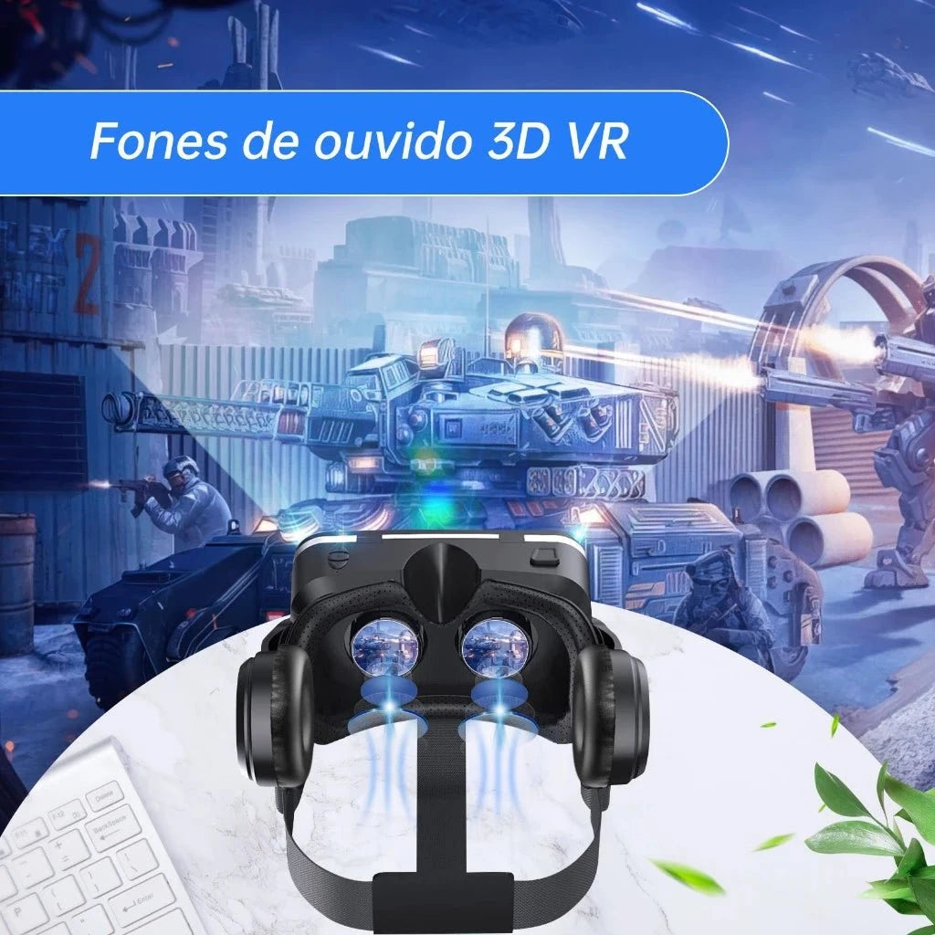 Óculos VR Realidade Virtual 3D Óculos VR Realidade Virtual 3D PS1 Direct Ofertas