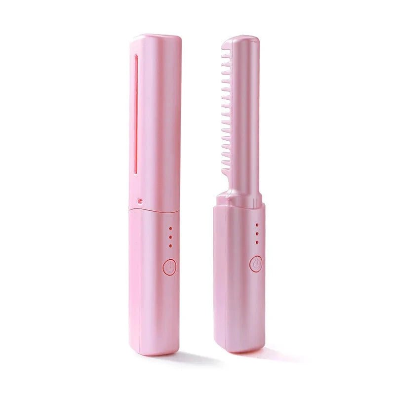 Pente Alisador de Cabelo 5 em 1 Sem Fio InfiniteGlam - Direct Ofertas