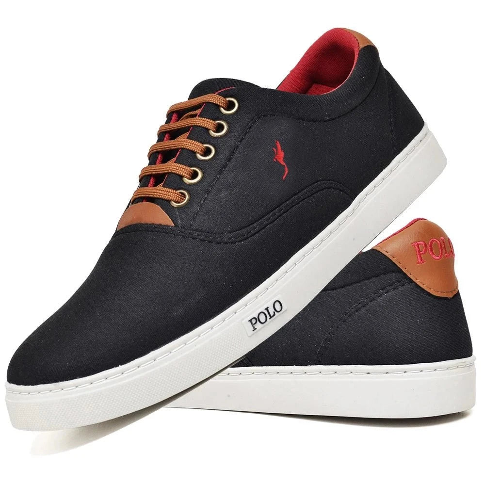 Sapatênis Masculino Polo Blu Sapatênis Masculino Polo Blu PS1 Direct Ofertas Preto 37