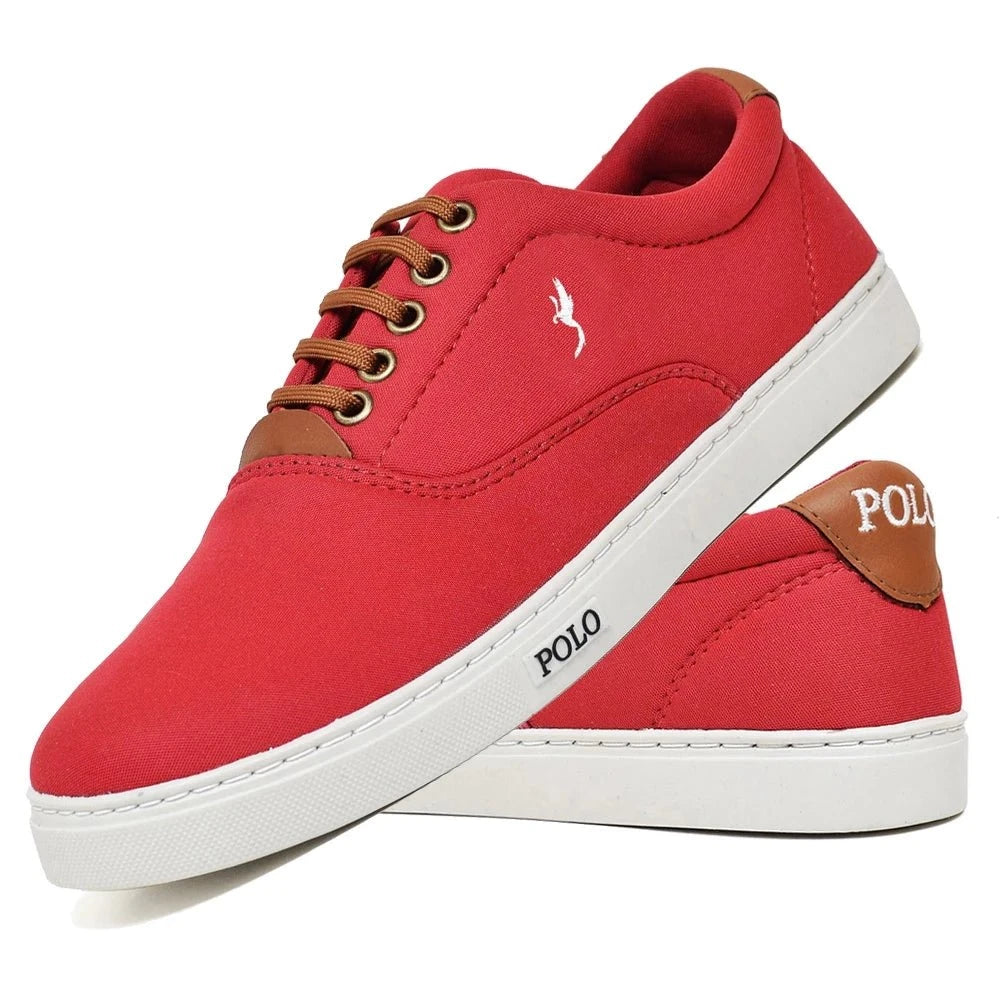 Sapatênis Masculino Polo Blu Sapatênis Masculino Polo Blu PS1 Direct Ofertas Vermelho 37