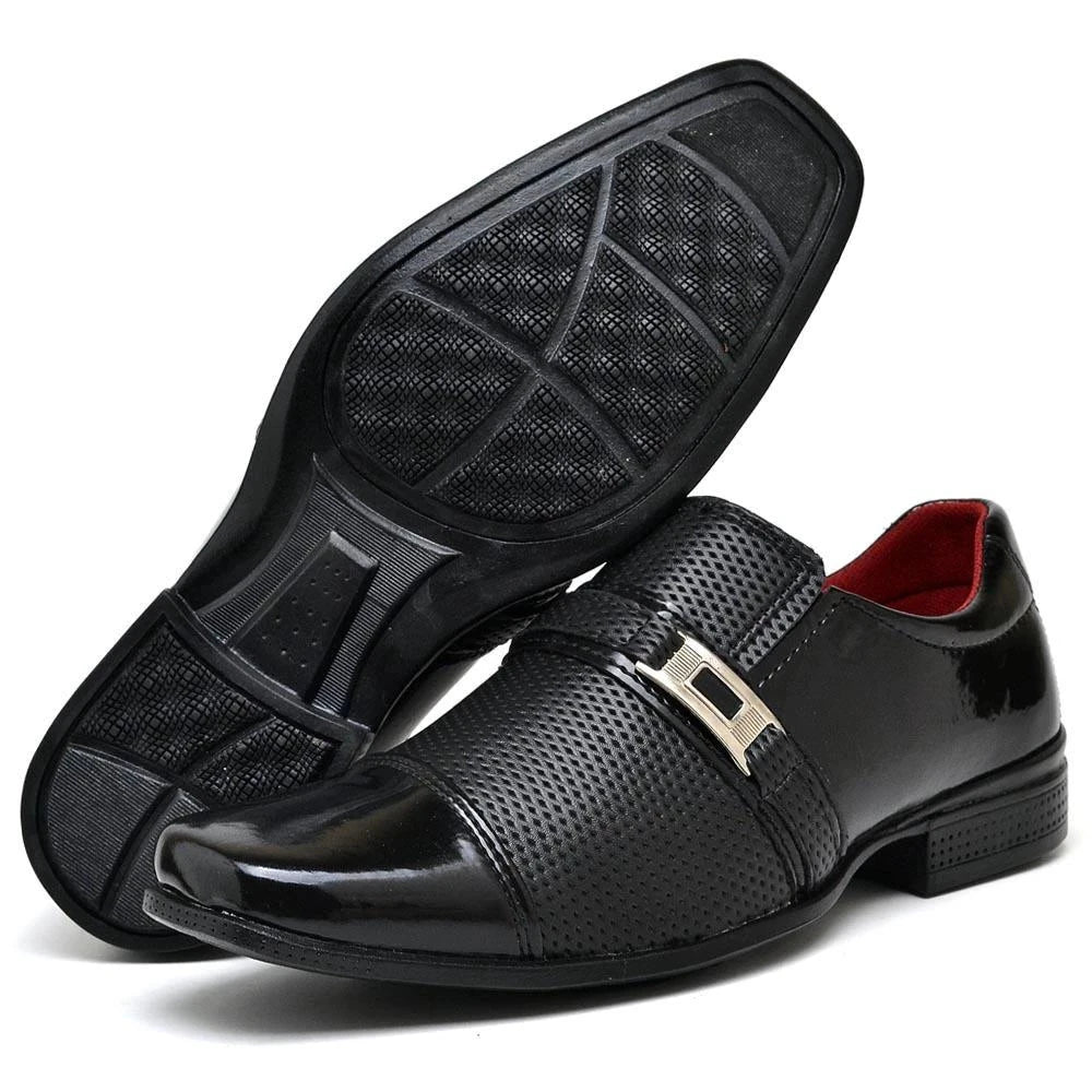 Sapato Social Masculino Verniz Sapato Social Masculino Verniz PS1 Direct Ofertas 814 PRETO VERNIZ 37