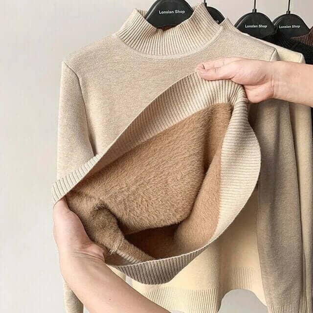 Suéter Térmico Feminino Forrado em Veludo Termo Comfort - Edição de Luxo - Direct Ofertas