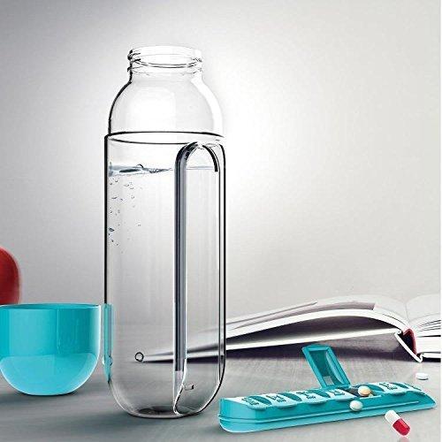 Garrafa de água com porta comprimidos - Pill Bottle 3 EM 1 (EXCLUSIVA!) - Direct Ofertas