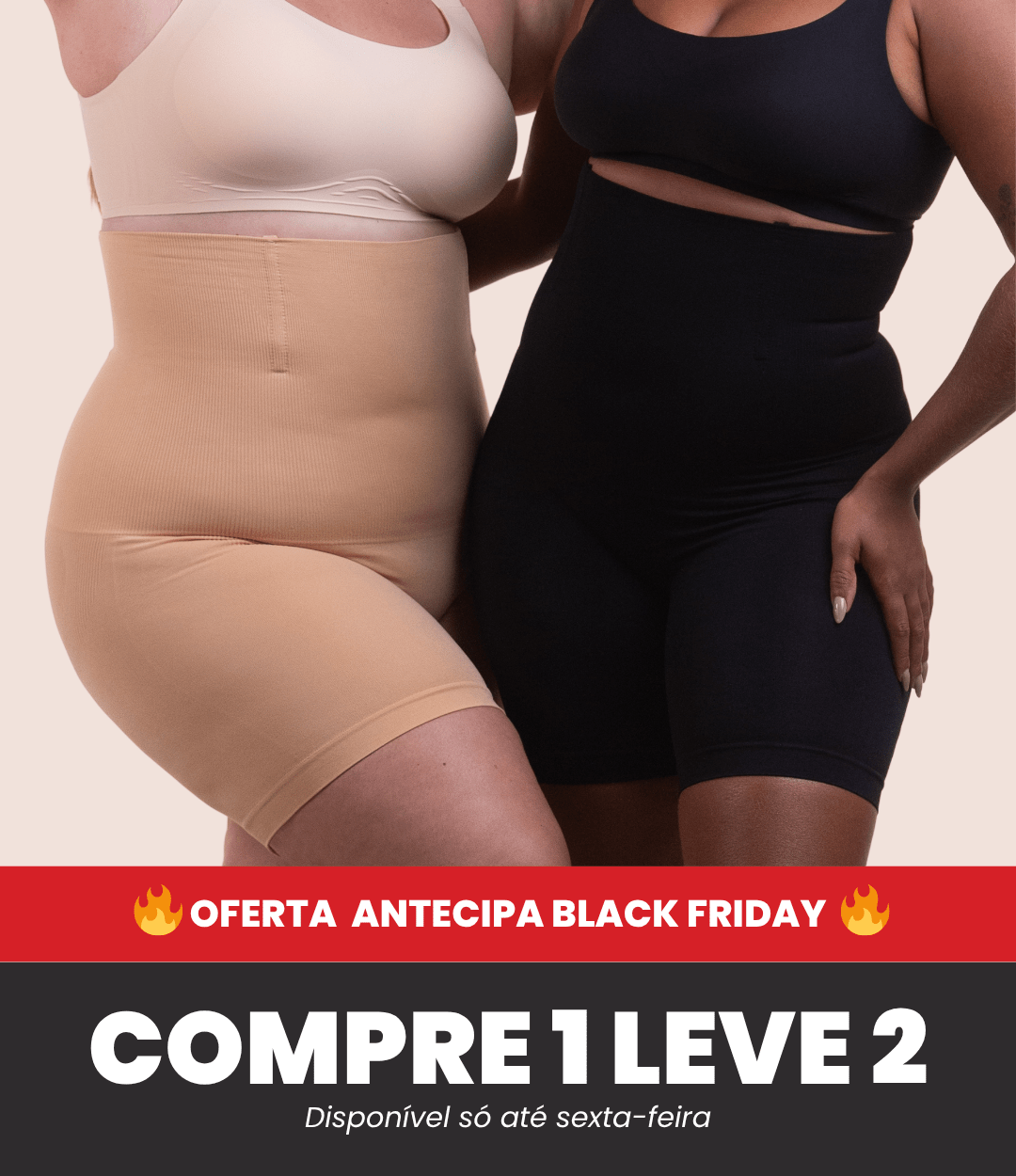 2 Up Shapers - Bermudas Modeladoras que Não Enrolam - Compre 1 Leve 2 - Direct Ofertas
