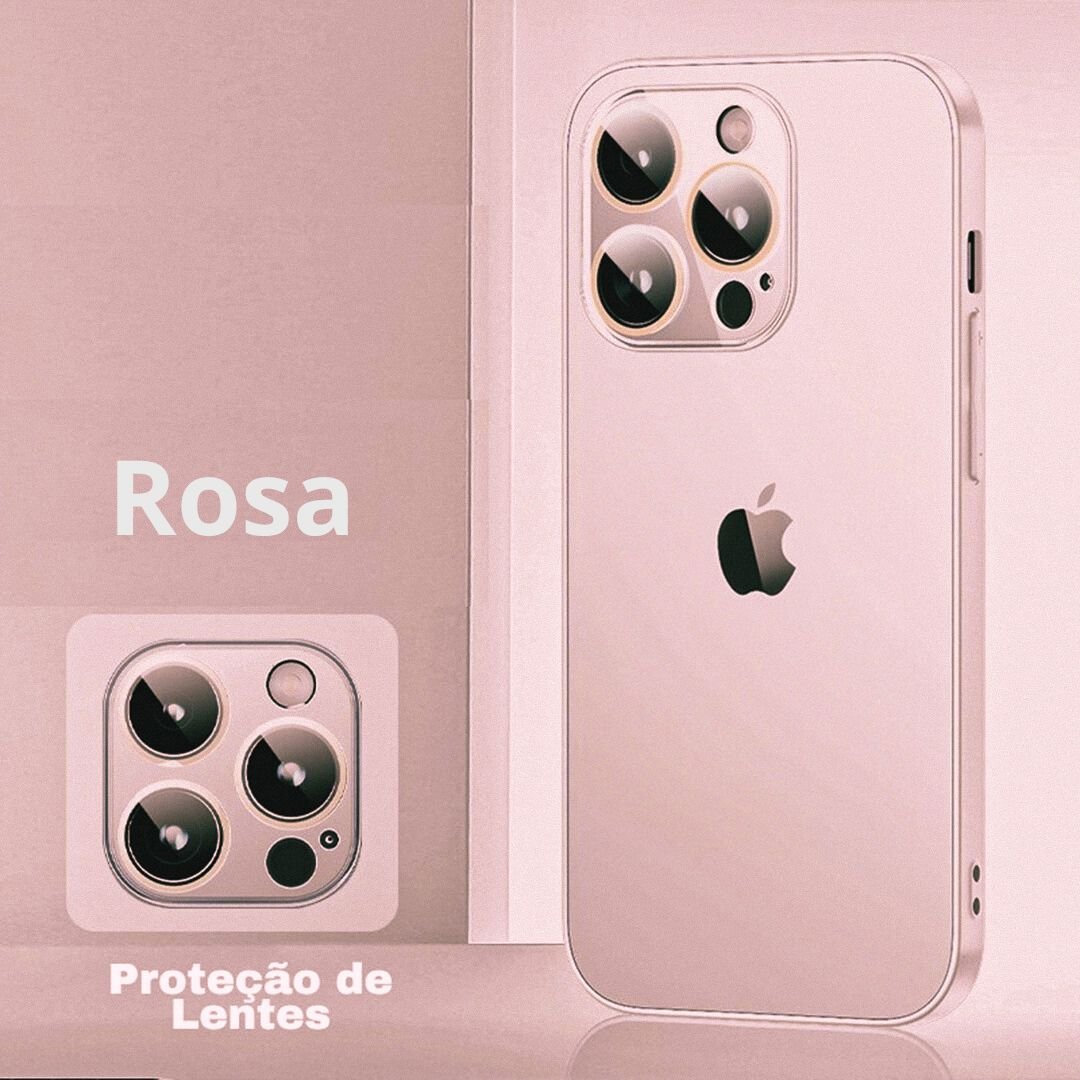 Case / Capinha Iphone i Glass (Series 14 ao 16 ProMax) - Direct Ofertas