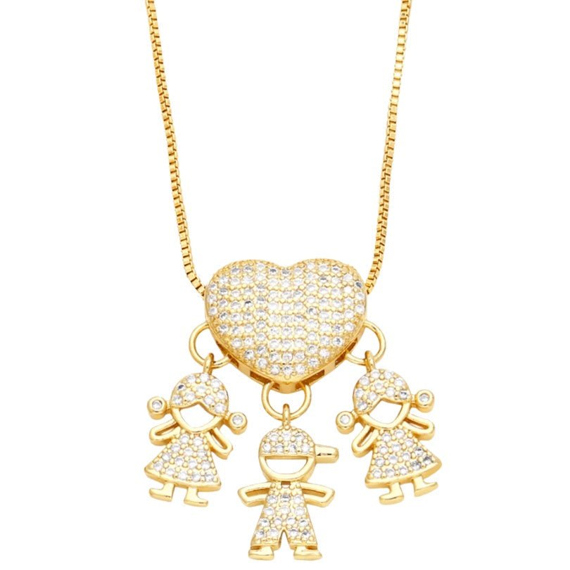 Colar Amor de Mãe Banhado a Ouro 18k - Direct Ofertas