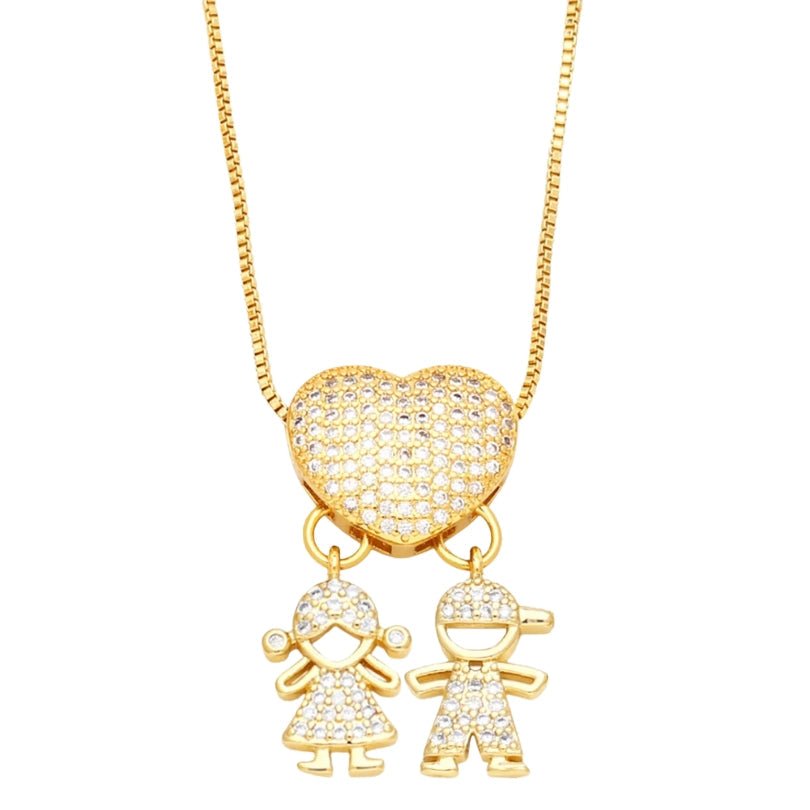 Colar Amor de Mãe Banhado a Ouro 18k - Direct Ofertas