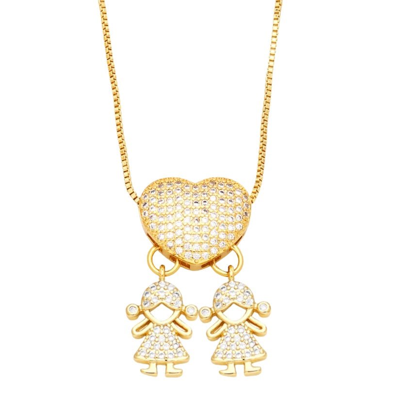 Colar Amor de Mãe Banhado a Ouro 18k - Direct Ofertas