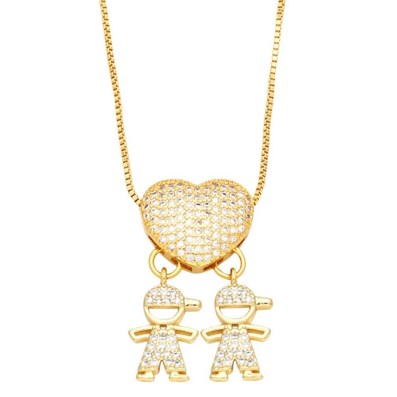 Colar Amor de Mãe Banhado a Ouro 18k - Direct Ofertas