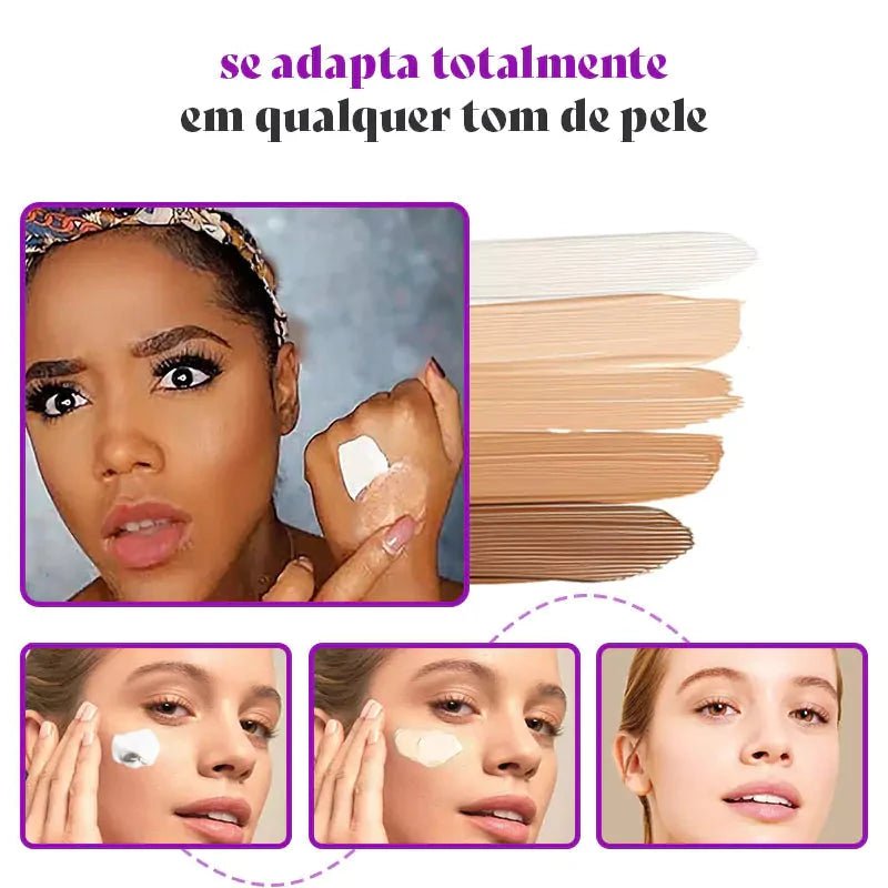 ColorSync - Base Inteligente que Ajusta ao Seu Tom de Pele - Direct Ofertas