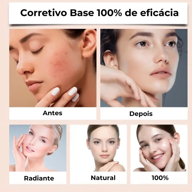 Corretivo Base Stick Coreano 2 em 1 – Cobertura Perfeita 100% Natural - Direct Ofertas