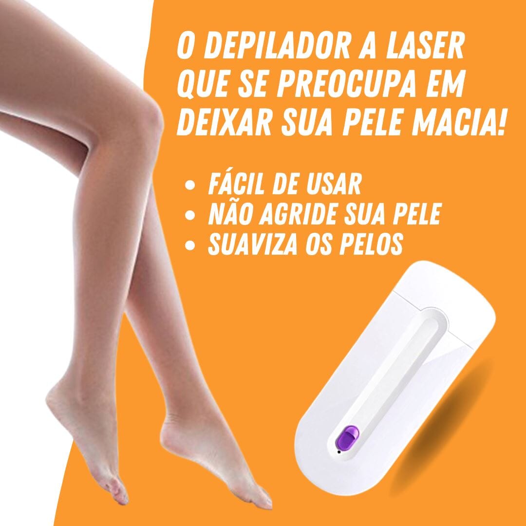 Depilador a Laser Profissional - Removedor de Pelos Elétrico - Direct Ofertas
