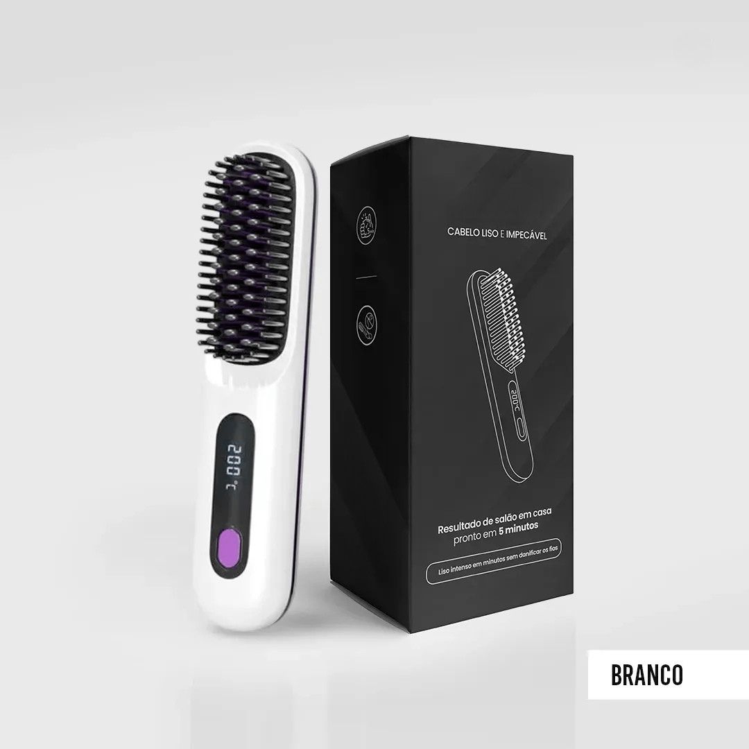 Escova Alisadora Portátil - BeautyMax Pro - Direct Ofertas