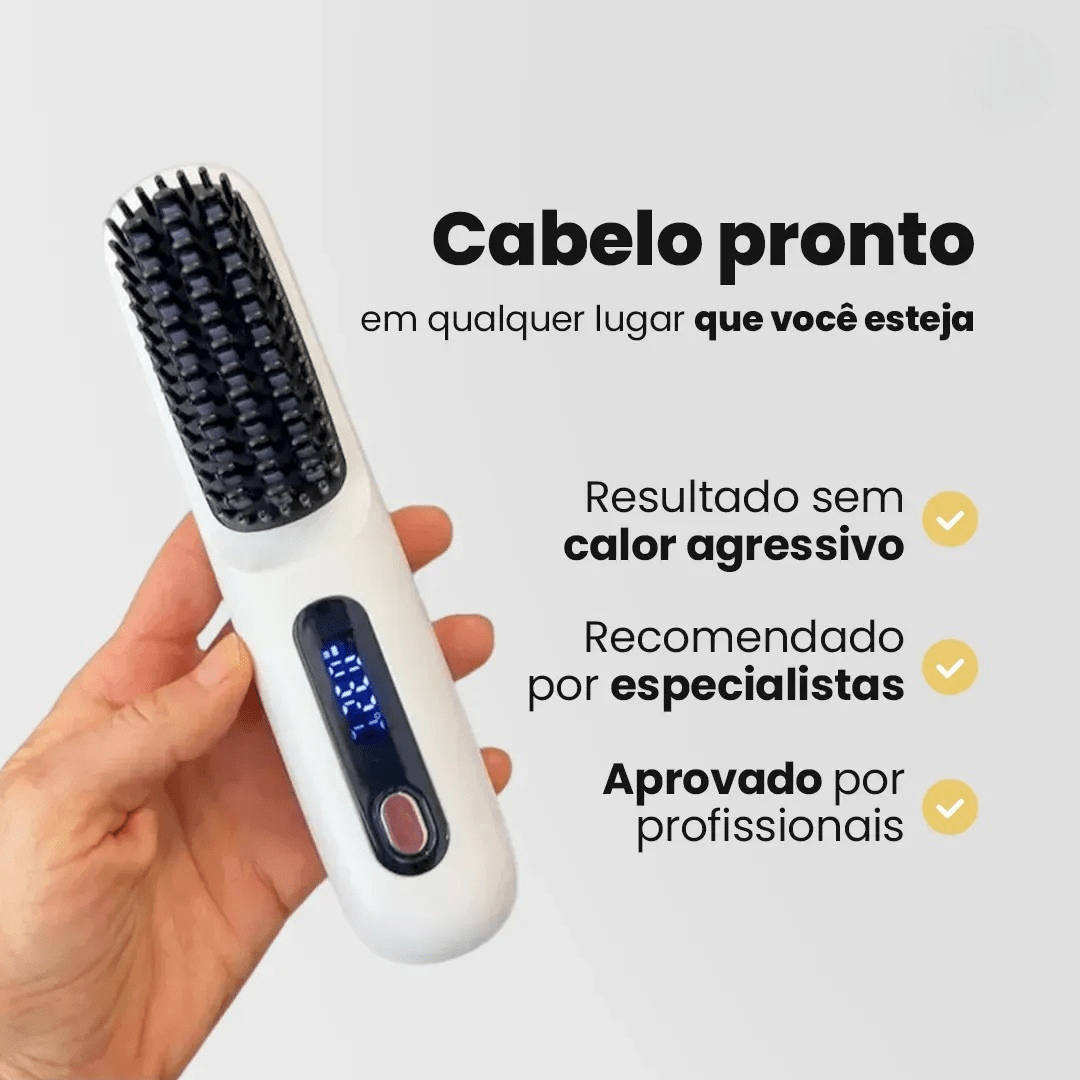 Escova Alisadora Portátil - BeautyMax Pro - Direct Ofertas