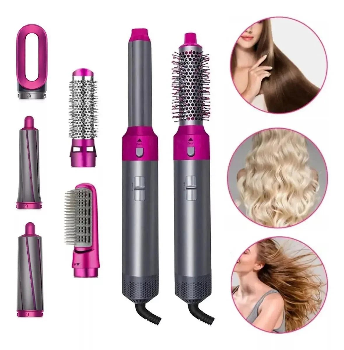 Escova Modeladora 5 em 1 - DeLuxe Hair™ 2025 - Original® - Direct Ofertas