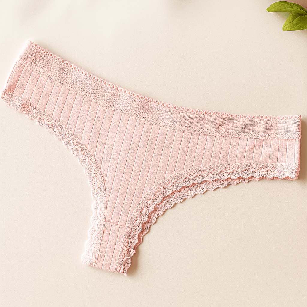 Kit 05 à 20 Calcinhas de Algodão Canelado com Renda fio conforto - Liana - Direct Ofertas