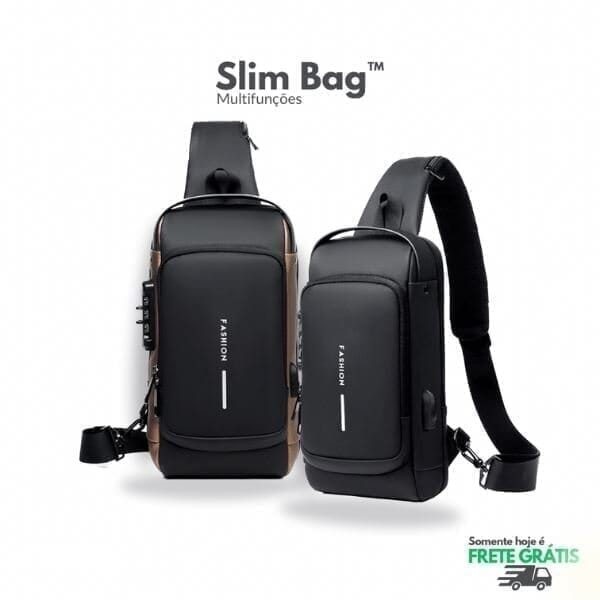 Mochila Anti - Furto com Senha USB - Bolsa Slim Bag - Direct Ofertas