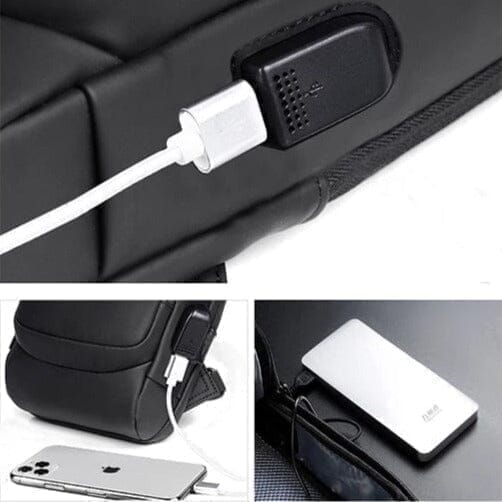 Mochila Anti - Furto com Senha USB - Bolsa Slim Bag - Direct Ofertas