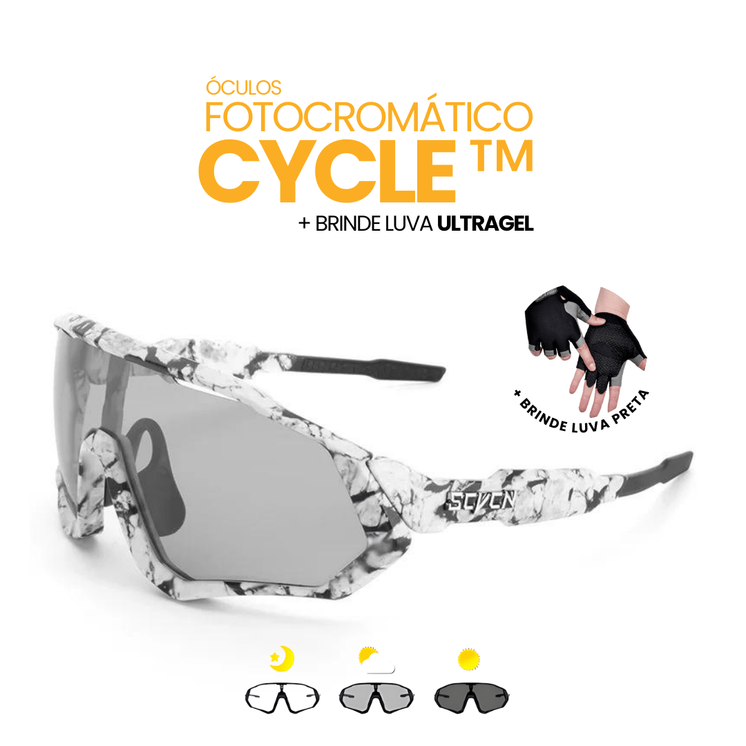 Óculos Fotocromático Cycle™ + BRINDE LUVA ULTRAGEL - Direct Ofertas