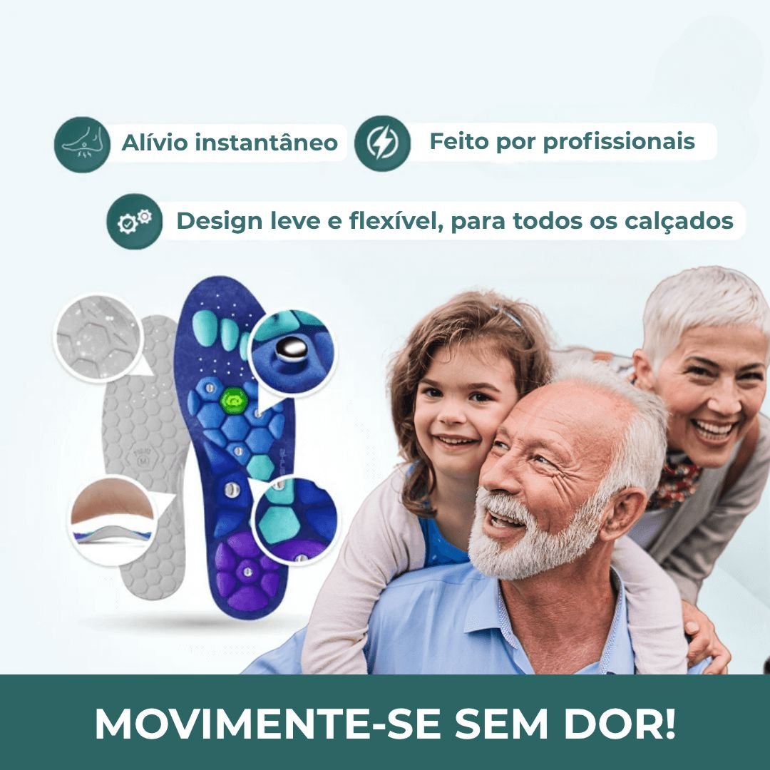 Palmilhas Magnéticas AlívioX - Direct Ofertas