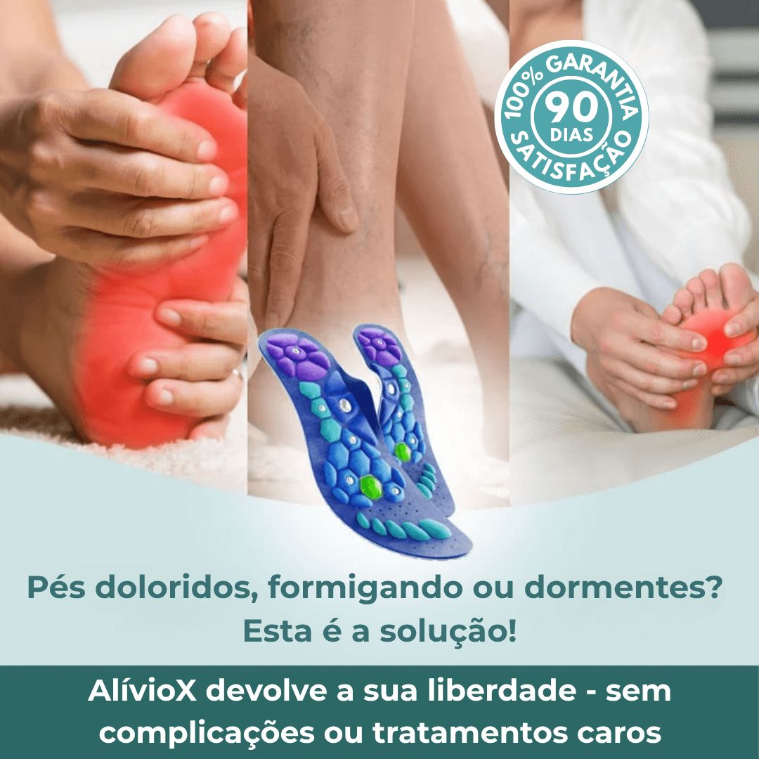 Palmilhas Magnéticas AlívioX - Direct Ofertas