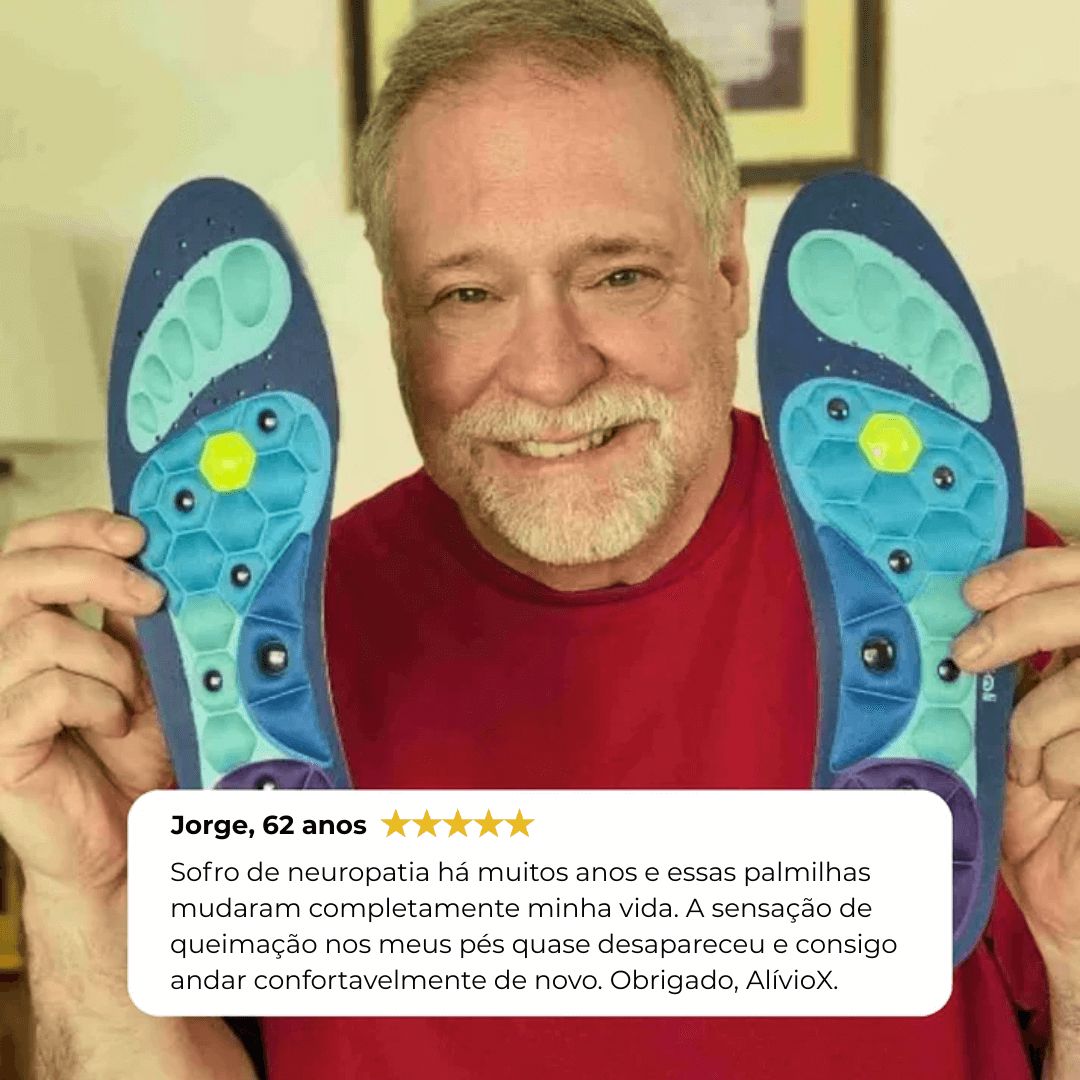 Palmilhas Magnéticas AlívioX - Direct Ofertas