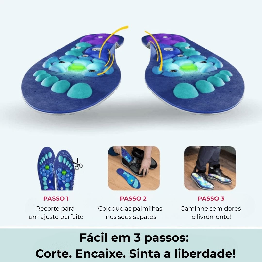 Palmilhas Magnéticas AlívioX - Direct Ofertas