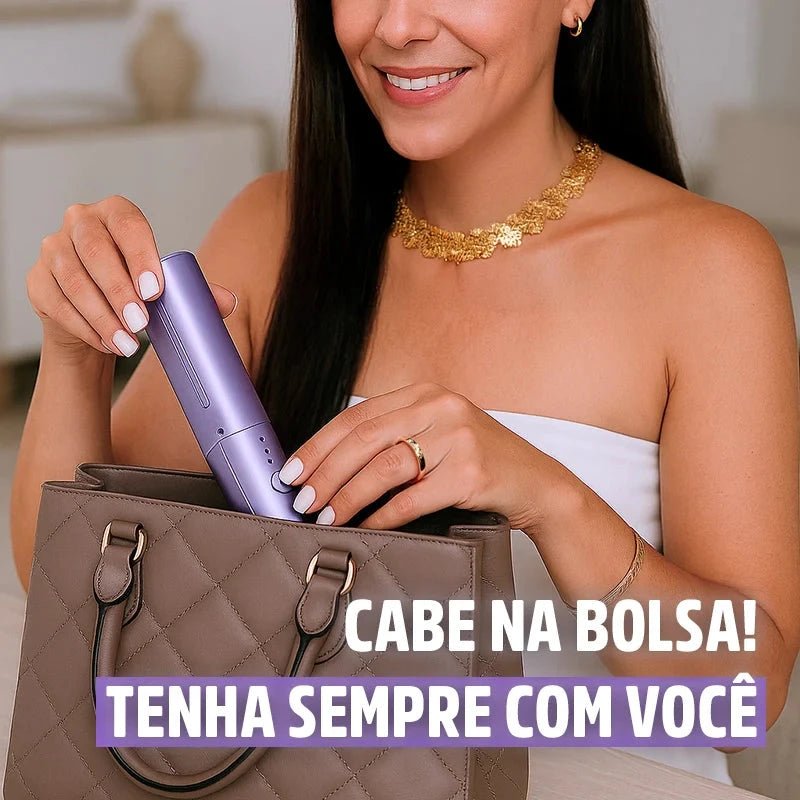 Pente Alisador de Cabelo 5 em 1 Sem Fio InfiniteGlam - Direct Ofertas