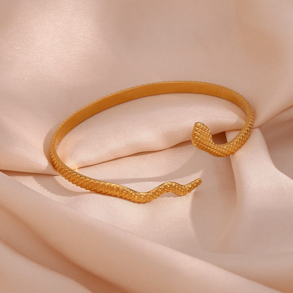 Pulseira Feminina Serpente Banhada a Ouro - Direct Ofertas