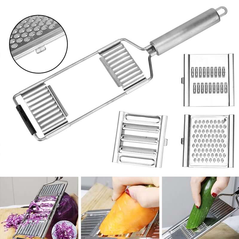 Ralador Profissional de Legumes Multiuso Com 4 Lâminas - Direct Ofertas