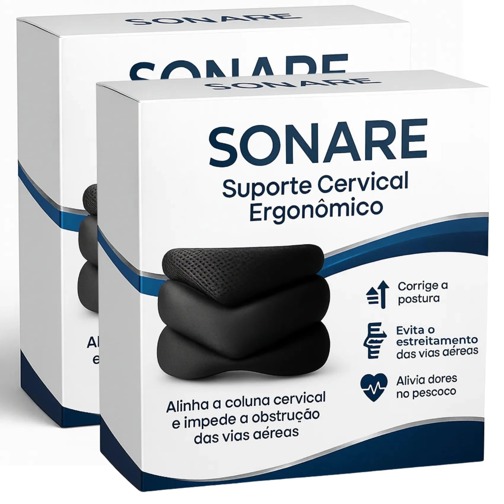Sonare - Suporte Ergonômico para Cervical Sonare - Suporte Ergonômico para Cervical P14 Direct Ofertas 2 Unidades 